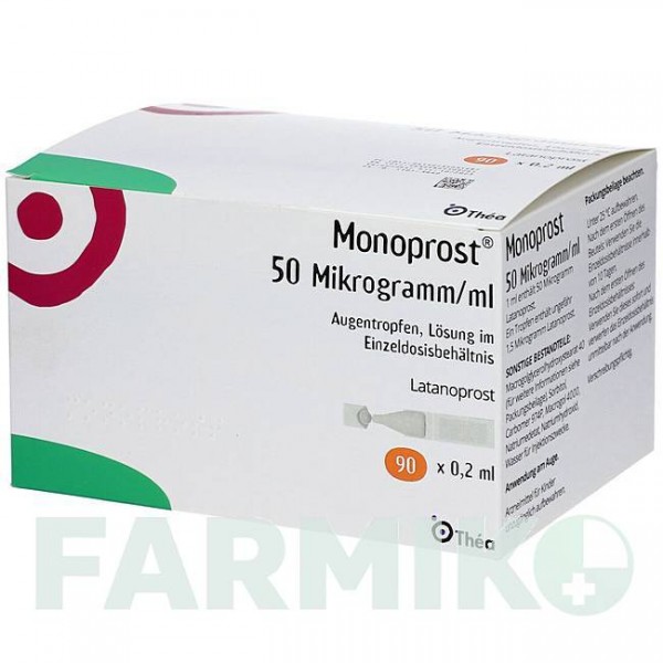 МОНОПРОСТ (MONOPROST) 50 мкг/мл піпетки 90x0,2 мл - Латанопрост ABACUS MEDICINE