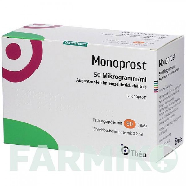 МОНОПРОСТ (MONOPROST) 50 мкг/мл пипетки 30x0,2 мл - Латанопрост EURIMPHARM