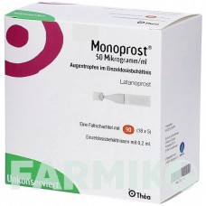 МОНОПРОСТ (MONOPROST) 50 мкг/мл пипетки 90x0,2 мл - Латанопрост ORIFARM