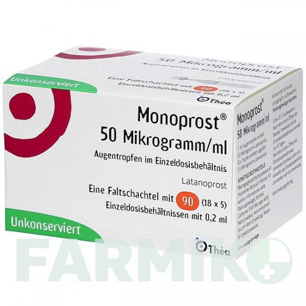 МОНОПРОСТ (MONOPROST) 50 мкг/мл піпетки 90x0,2 мл - Латанопрост PHARMA GERKE