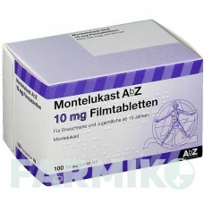 МОНТЕЛУКАСТ (MONTELUKAST) 10 мг таблетки 100 шт - Монтелукаст ABZ PHARMA