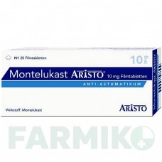 МОНТЕЛУКАСТ (MONTELUKAST) 10 мг таблетки 20 шт - Монтелукаст ARISTO PHARMA