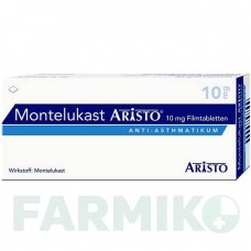 МОНТЕЛУКАСТ (MONTELUKAST) 10 мг таблетки 100 шт - Монтелукаст ARISTO PHARMA