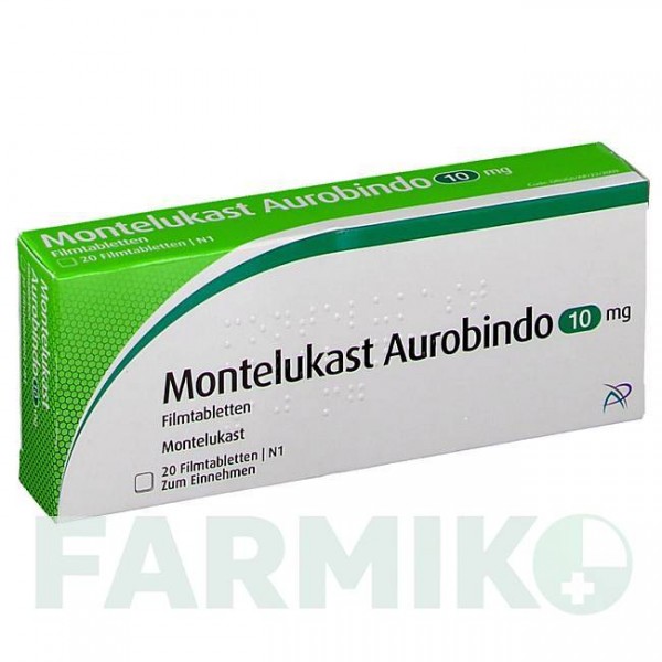 МОНТЕЛУКАСТ (MONTELUKAST) 10 мг таблетки 20 шт - Монтелукаст PUREN PHARMA