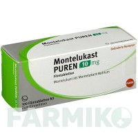 МОНТЕЛУКАСТ (MONTELUKAST) 10 мг таблетки 100 шт - Монтелукаст PUREN PHARMA