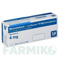 МОНТЕЛУКАСТ (MONTELUKAST) 4 мг таблетки 50 шт - Монтелукаст 1 A PHARMA