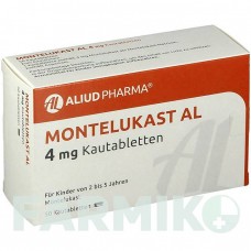 МОНТЕЛУКАСТ (MONTELUKAST) 4 мг таблетки 50 шт - Монтелукаст ALIUD PHARMA