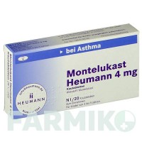 МОНТЕЛУКАСТ (MONTELUKAST) 4 мг таблетки 20 шт - Монтелукаст HEUMANN PHARMA