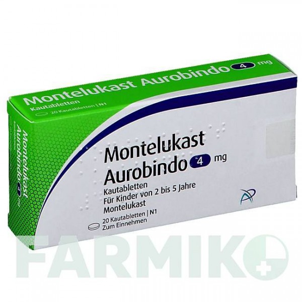 МОНТЕЛУКАСТ (MONTELUKAST) 4 мг таблетки 20 шт - Монтелукаст PUREN PHARMA
