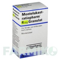 МОНТЕЛУКАСТ (MONTELUKAST) 4 мг гранули 28 шт - Монтелукаст RATIOPHARM