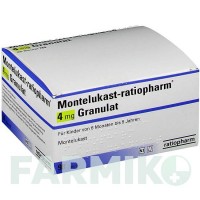 МОНТЕЛУКАСТ (MONTELUKAST) 4 мг гранули 98 шт - Монтелукаст RATIOPHARM