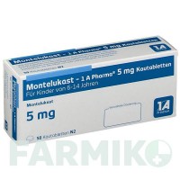 МОНТЕЛУКАСТ (MONTELUKAST) 5 мг таблетки 50 шт - Монтелукаст 1 A PHARMA