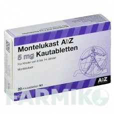 МОНТЕЛУКАСТ (MONTELUKAST) 5 мг таблетки 20 шт - Монтелукаст ABZ PHARMA