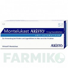 МОНТЕЛУКАСТ (MONTELUKAST) 5 мг таблетки 50 шт - Монтелукаст ARISTO PHARMA