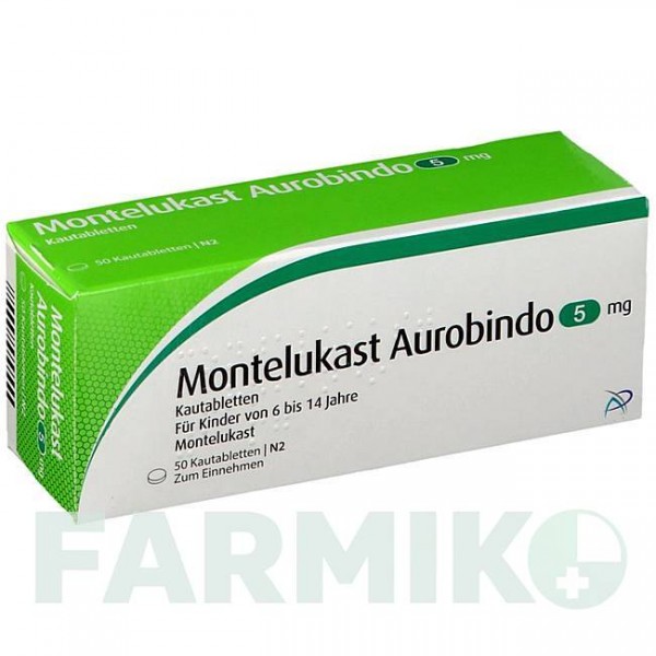 МОНТЕЛУКАСТ (MONTELUKAST) 5 мг таблетки 50 шт - Монтелукаст PUREN PHARMA
