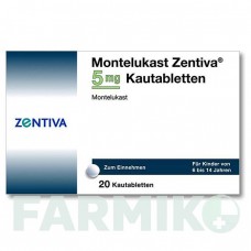 МОНТЕЛУКАСТ (MONTELUKAST) 5 мг таблетки 50 шт - Монтелукаст ZENTIVA