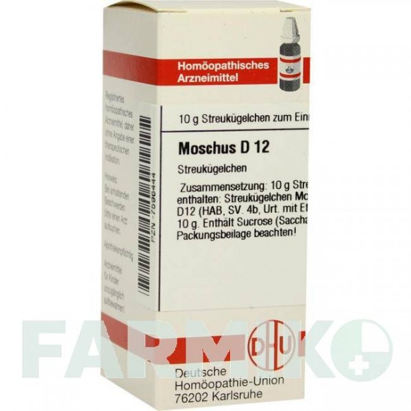 МУСКУС (MOSCHUS) D 12 глобули 10 г - Гомеопатия DHU