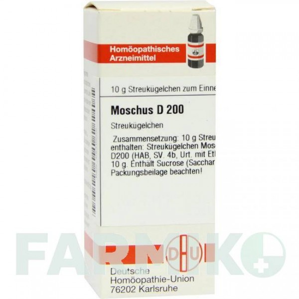 МУСКУС (MOSCHUS) D 200 глобули 10 г - Гомеопатия DHU