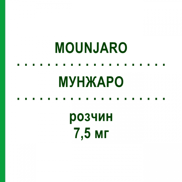 МУНДЖАРО (MOUNJARO) 7,5 мг раствор 4 шт - Тирзепатид LILLY