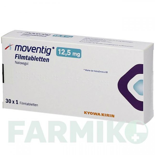МОВЕНТИГ (MOVENTIG) 12,5 мг таблетки 30 шт - Налоксегол MPA PHARMA