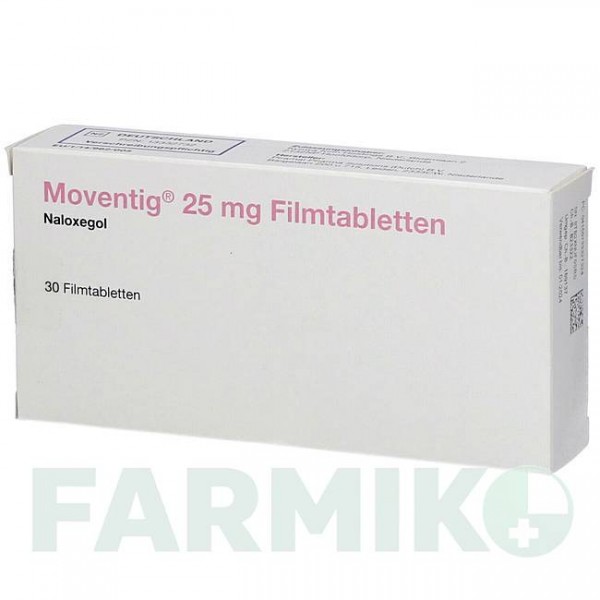 МОВЕНТИГ (MOVENTIG) 25 мг таблетки 30 шт - Налоксегол 2CARE4