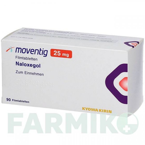МОВЕНТИГ (MOVENTIG) 25 мг таблетки 100 шт - Налоксегол ALLOMEDIC