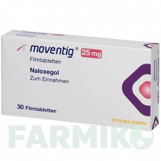 МОВЕНТИГ (MOVENTIG) 25 мг таблетки 30 шт - Налоксегол DOCPHARM