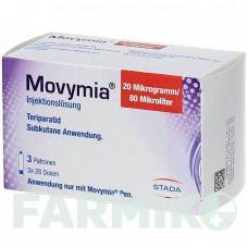 МОВІМІЯ (MOVYMIA) 20 мкг/80 мкл розчин 1 шт - Терипаратид ABACUS MEDICINE