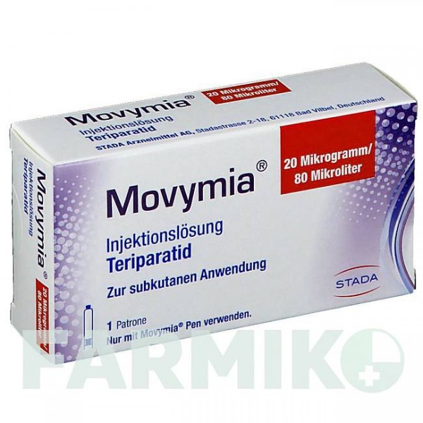 МОВІМІЯ (MOVYMIA) 20 мкг/80 мкл розчин 1 шт - Терипаратид STADAPHARM