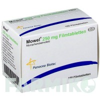 МОВЕЛ (MOWEL) 250 мг таблетки 100 шт - Мікофенолова кислота PANACEA BIOTEC