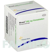 МОВЕЛ (MOWEL) 250 мг таблетки 300 шт - Мікофенолова кислота PANACEA BIOTEC