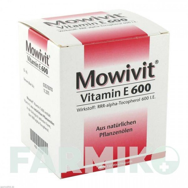МОВИВИТ (MOWIVIT) 600 капсулы 150 шт - Витамин E (Токоферол) RODISMA-MED PHARMA