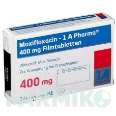 МОКСИФЛОКСАЦИН (MOXIFLOXACIN) 400 мг таблетки 14 шт - Моксифлоксацин 1 A PHARMA