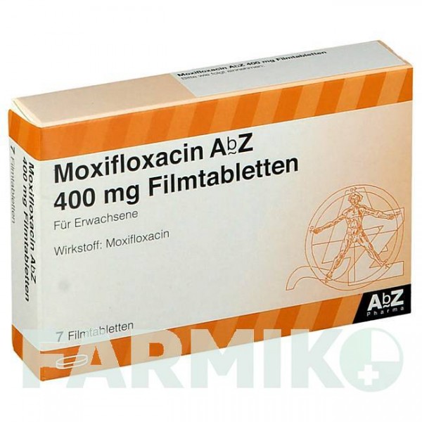 МОКСИФЛОКСАЦИН (MOXIFLOXACIN) 400 мг таблетки 7 шт - Моксифлоксацин ABZ PHARMA