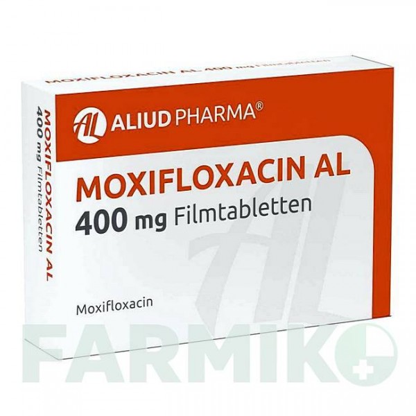 МОКСИФЛОКСАЦИН (MOXIFLOXACIN) 400 мг таблетки 10 шт - Моксифлоксацин ALIUD PHARMA