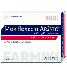 МОКСИФЛОКСАЦИН (MOXIFLOXACIN) 400 мг таблетки 5 шт - Моксифлоксацин ARISTO PHARMA