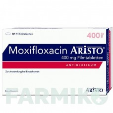 МОКСИФЛОКСАЦИН (MOXIFLOXACIN) 400 мг таблетки 14 шт - Моксифлоксацин ARISTO PHARMA