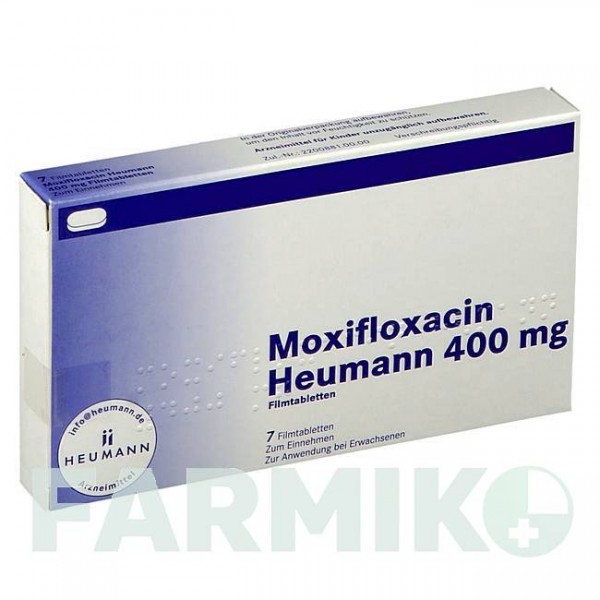 МОКСИФЛОКСАЦИН (MOXIFLOXACIN) 400 мг таблетки 30 шт - Моксифлоксацин HEUMANN PHARMA