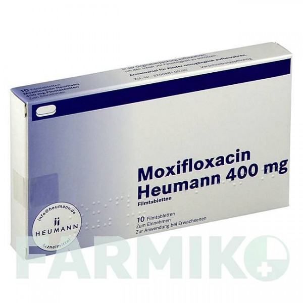 МОКСИФЛОКСАЦИН (MOXIFLOXACIN) 400 мг таблетки 10 шт - Моксифлоксацин HEUMANN PHARMA