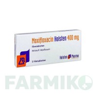 МОКСИФЛОКСАЦИН (MOXIFLOXACIN) 400 мг таблетки 5 шт - Моксифлоксацин HOLSTEN PHARMA