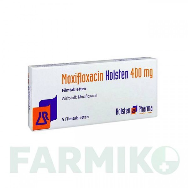 МОКСИФЛОКСАЦИН (MOXIFLOXACIN) 400 мг таблетки 7 шт - Моксифлоксацин HOLSTEN PHARMA