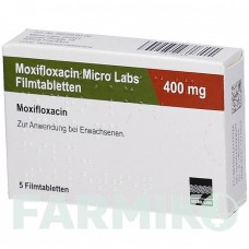 МОКСИФЛОКСАЦИН (MOXIFLOXACIN) 400 мг таблетки 5 шт - Моксифлоксацин MICRO LABS