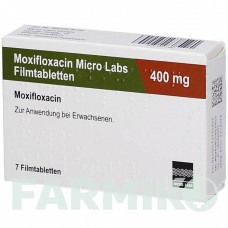 МОКСИФЛОКСАЦИН (MOXIFLOXACIN) 400 мг таблетки 7 шт - Моксифлоксацин MICRO LABS