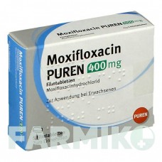 МОКСИФЛОКСАЦИН (MOXIFLOXACIN) 400 мг таблетки 5 шт - Моксифлоксацин PUREN PHARMA