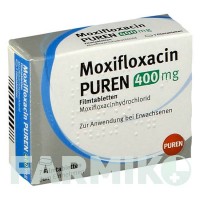 МОКСИФЛОКСАЦИН (MOXIFLOXACIN) 400 мг таблетки 7 шт - Моксифлоксацин PUREN PHARMA
