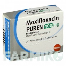 МОКСИФЛОКСАЦИН (MOXIFLOXACIN) 400 мг таблетки 7 шт - Моксифлоксацин PUREN PHARMA