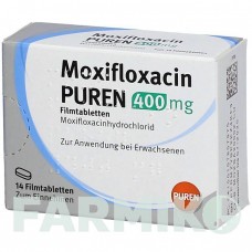 МОКСИФЛОКСАЦИН (MOXIFLOXACIN) 400 мг таблетки 14 шт - Моксифлоксацин PUREN PHARMA