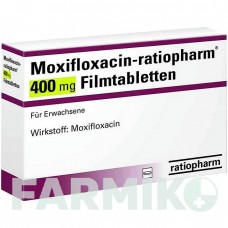МОКСИФЛОКСАЦИН (MOXIFLOXACIN) 400 мг таблетки 5 шт - Моксифлоксацин RATIOPHARM
