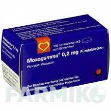 МОКСОГАММА (MOXOGAMMA) 0,2 мг таблетки 100 шт - Моксонидин AAA - PHARMA