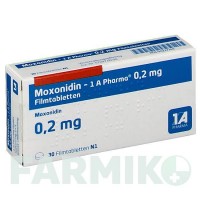 МОКСОНИДИН (MOXONIDIN) 0,2 мг таблетки 30 шт - Моксонидин 1 A PHARMA
